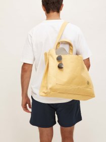Canvas beach bag - yellow
