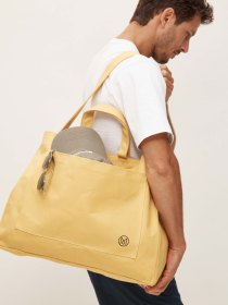 Canvas beach bag - yellow
