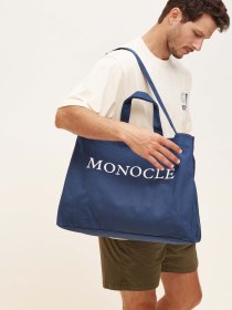 Canvas beach bag - navy