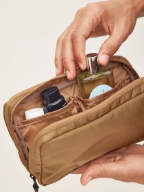 Toiletry pouch - brown