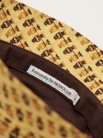 Printed bucket hat - yellow