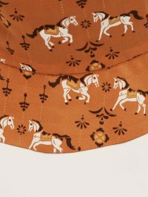 Printed bucket hat - orange