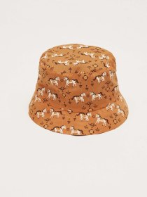 Printed bucket hat - orange