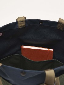 Carry-all tote - navy/green