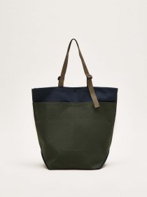 Carry-all tote - navy/green
