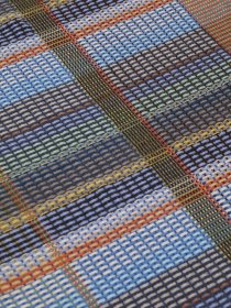 Basket weave throw - persian blue