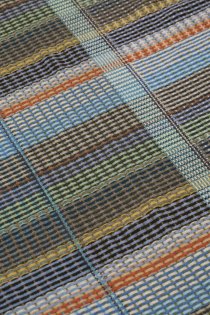 Basket weave throw - moss green