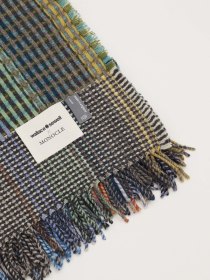Basket weave throw - moss green