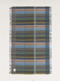 Basket weave throw - moss green