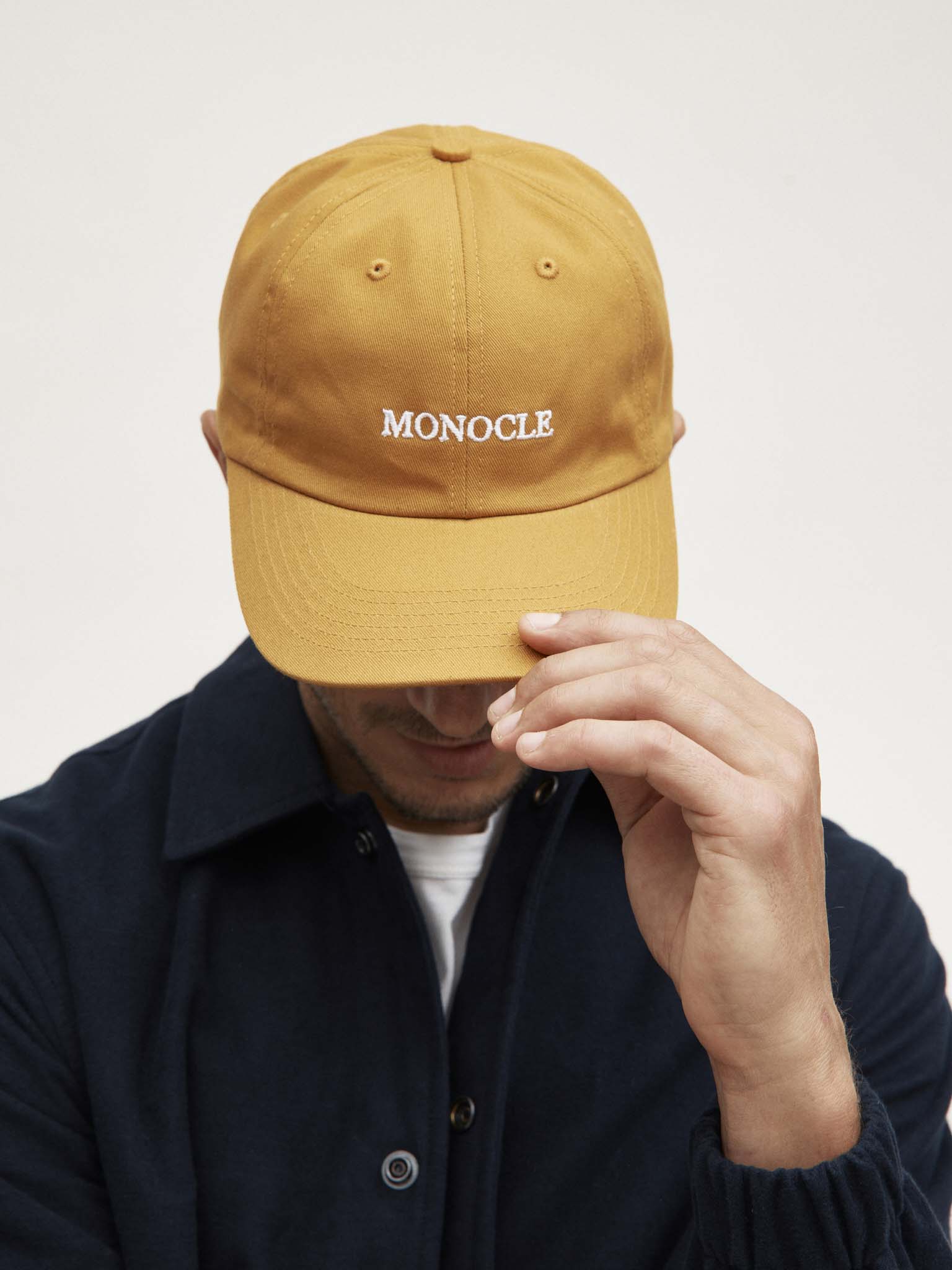 Cotton twill cap - golden brown