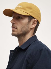 Cotton twill cap - golden brown