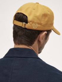 Cotton twill cap - golden brown