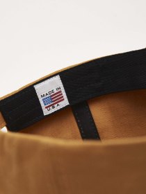 Cotton twill cap - golden brown