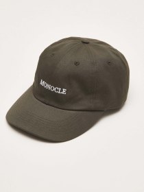 Cotton twill cap - dark olive