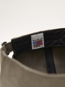 Cotton twill cap - dark olive