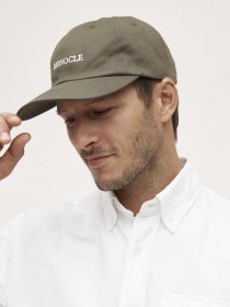 Cotton twill cap - dark olive
