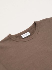 Loopwheel crewneck - taupe