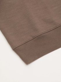 Loopwheel crewneck - taupe