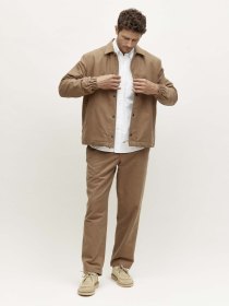 Moleskin coach jacket - tan