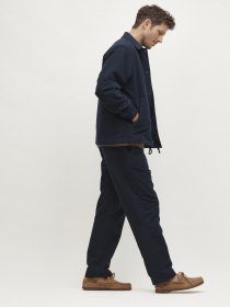 Moleskin coach jacket - navy