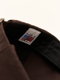 Cotton twill cap - espresso