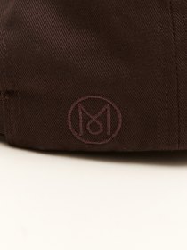 Cotton twill cap - espresso
