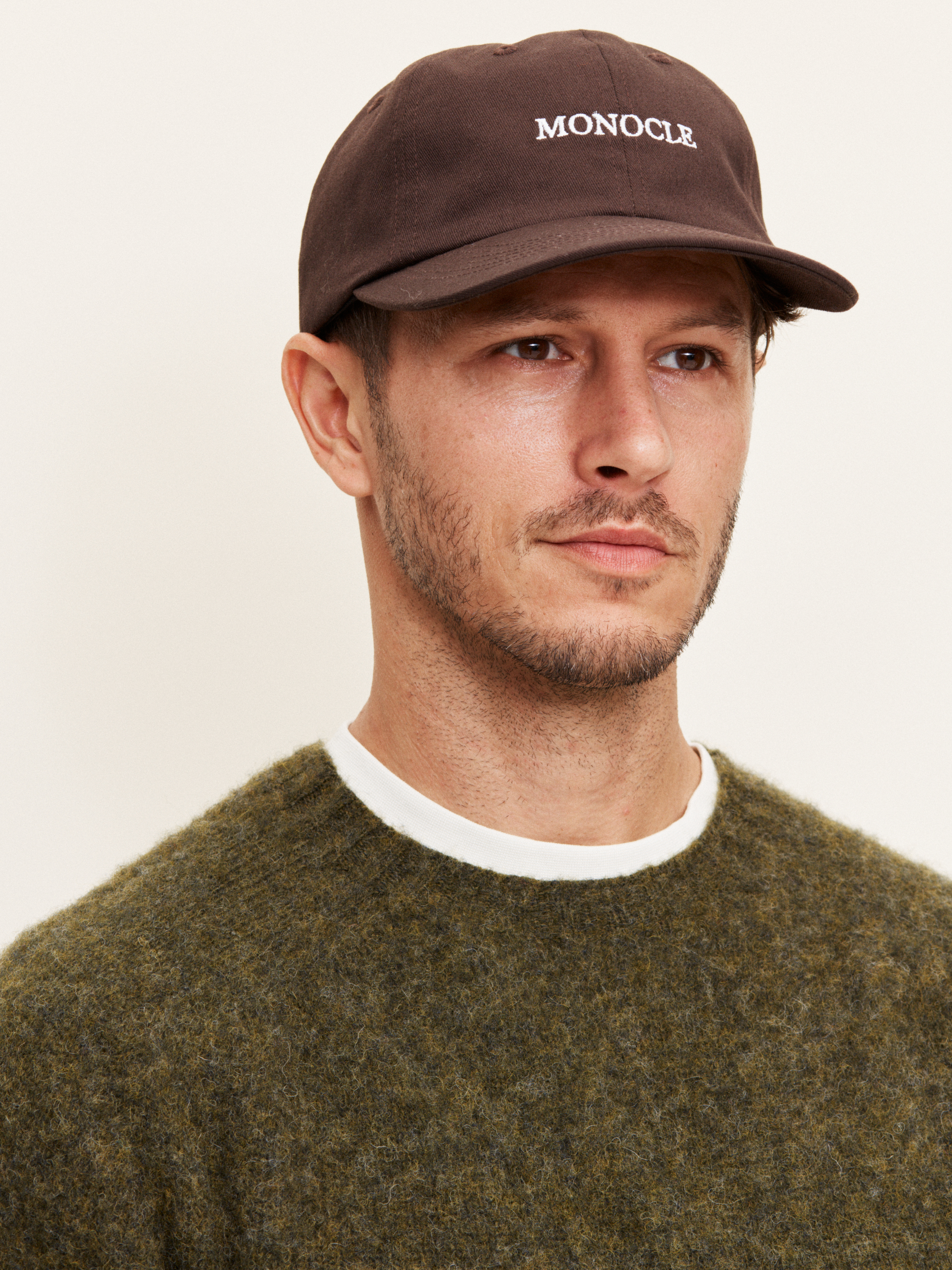 Cotton twill cap - espresso