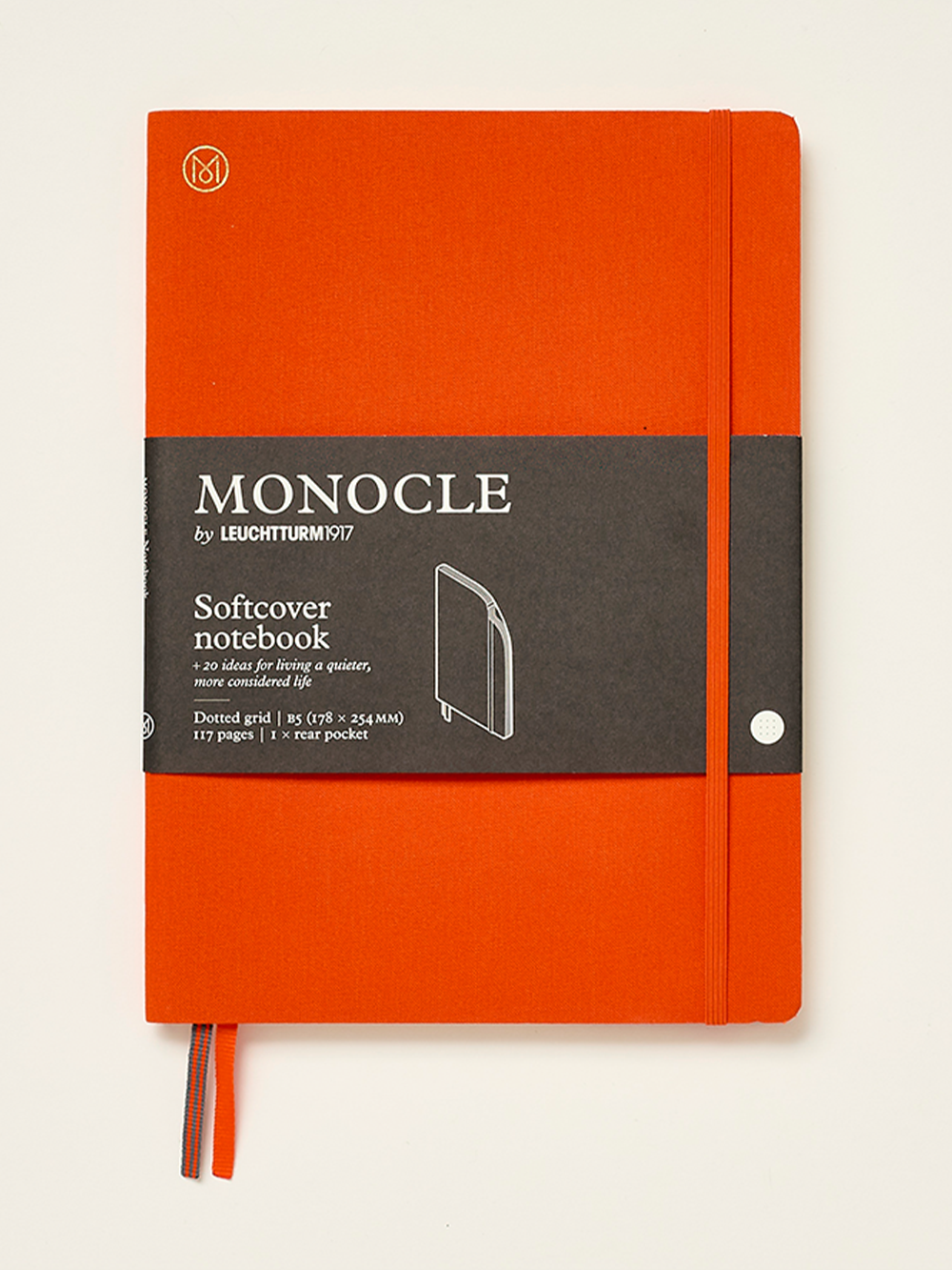 Large B5 softcover linen notebook 