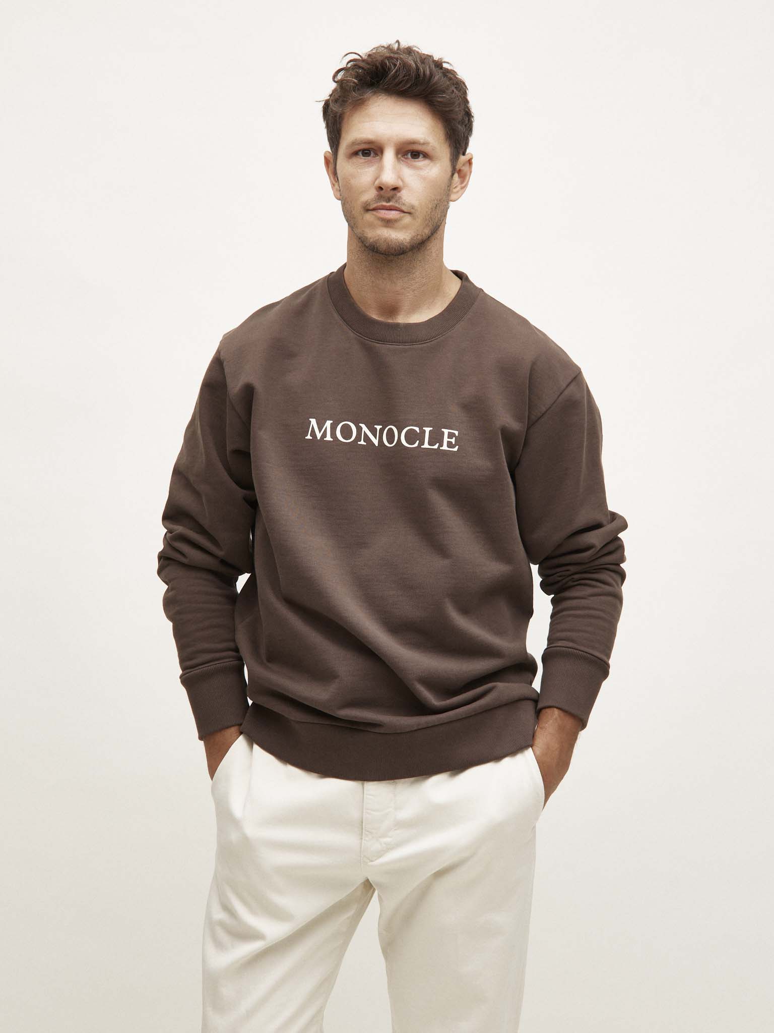 Monocle sweatshirt - brown