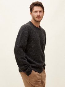 Spanish merino crewneck - anthracite