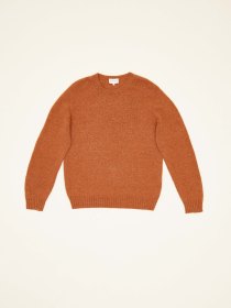 Spanish merino crewneck - rust
