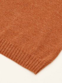 Spanish merino crewneck - rust