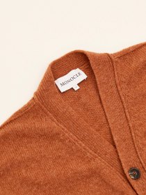 Spanish merino cardigan - rust
