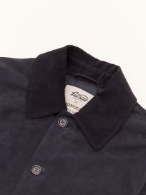 Suede jacket - dark blue