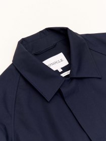 Bonded cotton mac - navy