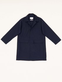 Bonded cotton mac - navy