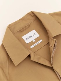 Bonded cotton mac - khaki