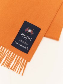 Wool cashmere scarf - orange