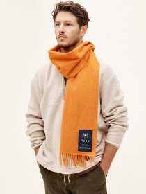 Wool cashmere scarf - orange