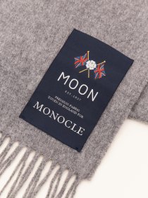 Wool cashmere scarf - grey