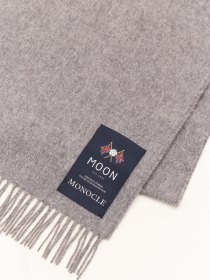 Wool cashmere scarf - grey