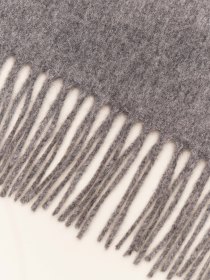 Wool cashmere scarf - grey