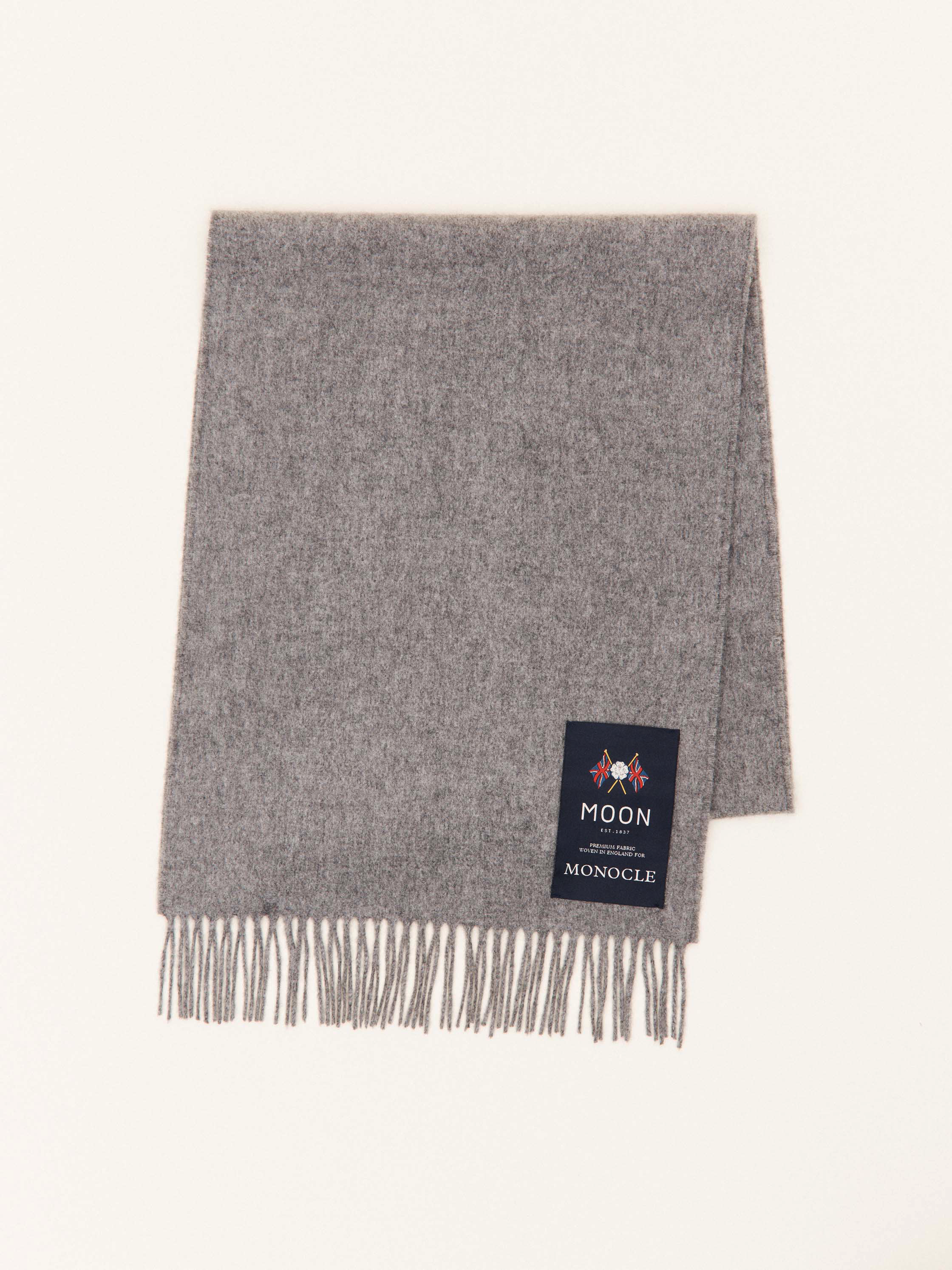 Wool cashmere scarf - grey