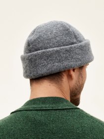 Wool watch cap - grey melange
