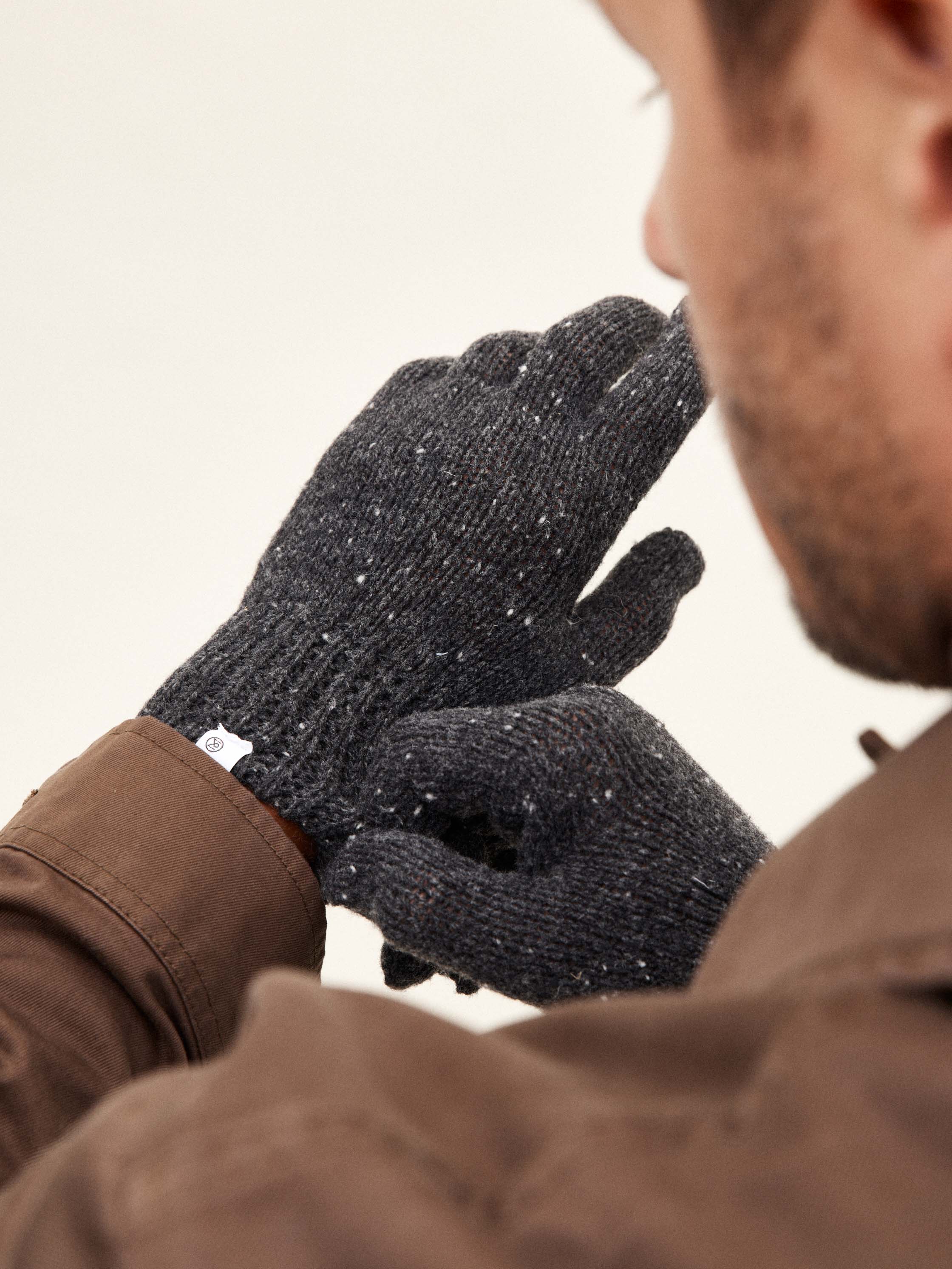 Spanish merino gloves - anthracite