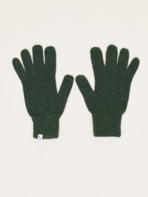 Spanish merino gloves - garden green