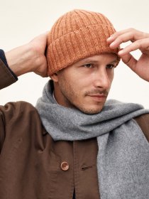 Spanish merino beanie - rust