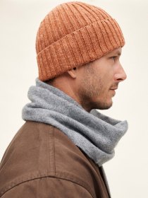 Spanish merino beanie - rust