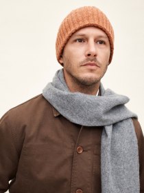 Spanish merino beanie - rust