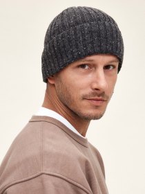Spanish merino beanie - anthracite